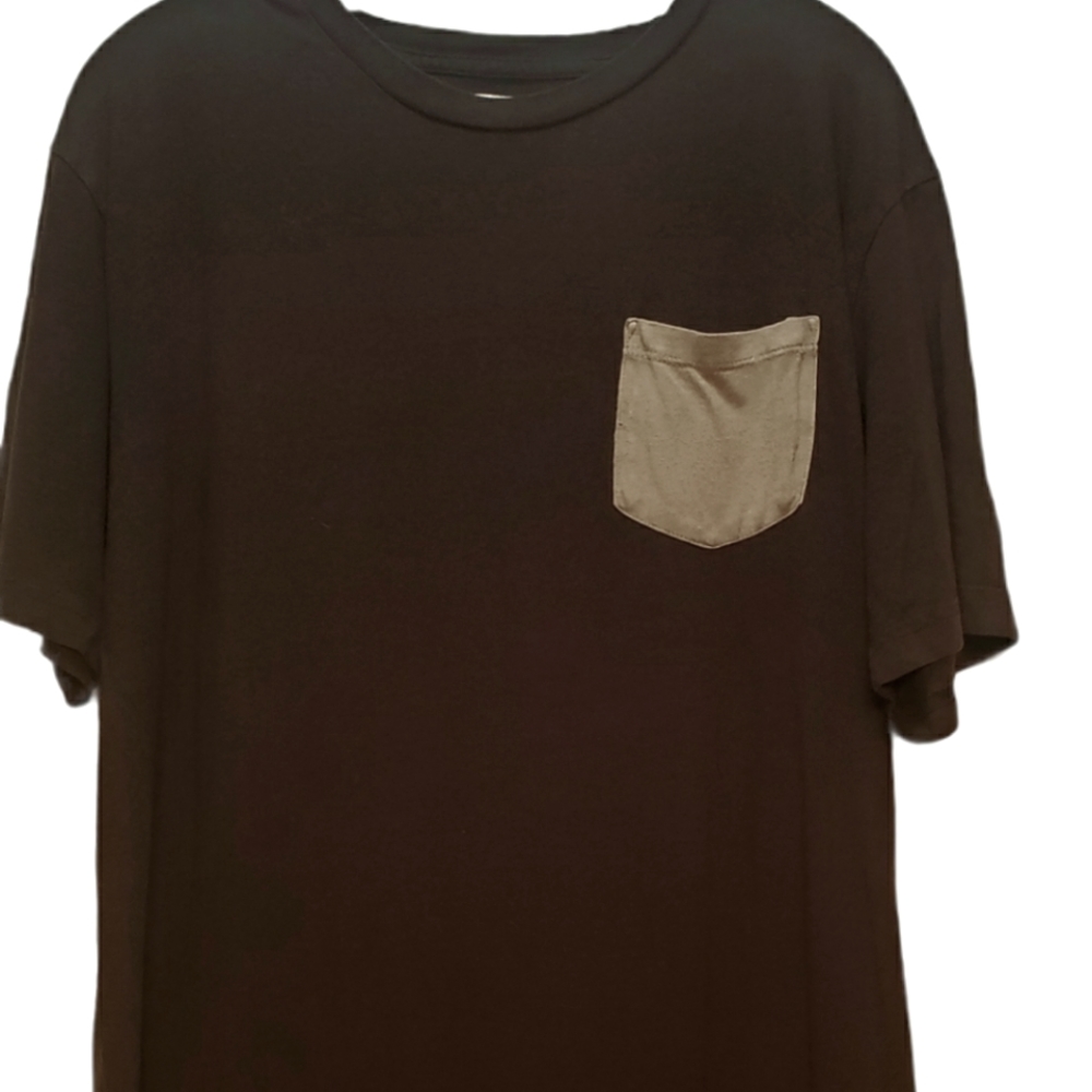 Men's Arbor Super Soft Black Front Pocket Short Sleeve T-shirt XL